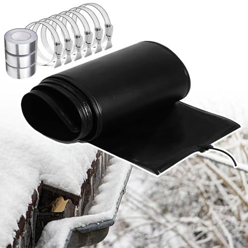 agreilduite Panel Calefactor para Techos contra Presas De Hielo, Esteras Calefactoras Flexibles para Derretir Nieve En Techos Y Canaletas, Tamaño Disponible: 760-75 Cm, Listo para Usar,180cm/5.9ft