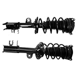 TRQ Front Driver and Passenger Side Strut and Spring Assembly Set Loaded Coil Spring Compatible with 15-21 Jeep Renegade All Wheel Drive