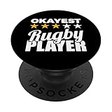 Witziger Rugbyspieler Rugbymannschaft Rugby PopSockets mit austauschbarem PopGrip