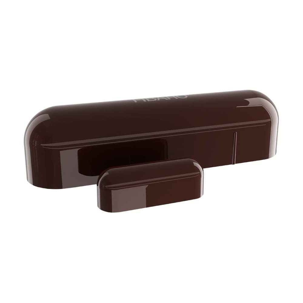 Fibaro Door Window 2 Z-Wave Plus Magnetic Reed Switch with Temperature Sensor, Dark Brown