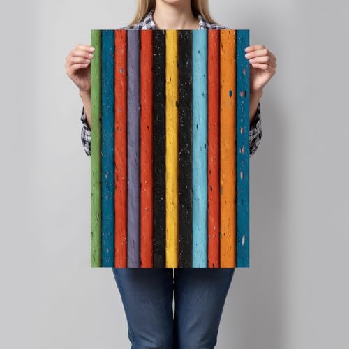 Cuadros modernos de rayas verticales sobre lienzo para decoración de salón y cocina 7