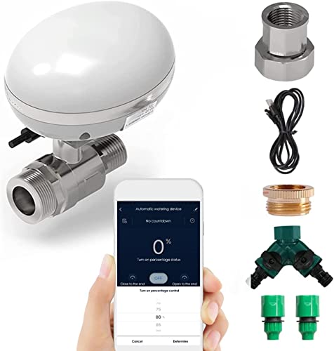 WLAN Bewässerungscomputer Smart APP Kontrolle Automatisches Bewässerungssystem Wassertimer IP66 Wasserdicht Garten Bewässerungsuhr Kabellos Intelligent Wasserdichtes für Garten, Rasen Cover