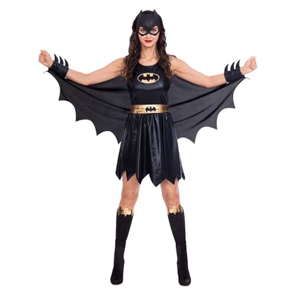 amscan Oficjalny kostium Batgirl dla dorosłych, damski, licencjonowany Batgirl, klasyczny, fantazyjny kostium, rozmiary: 8-20