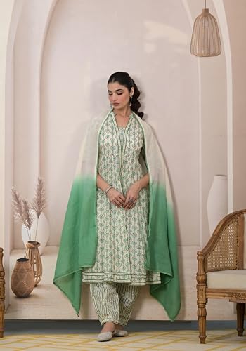 Image of FABNEX Kurta Set for Women | Women Kurta Set with Dupatta | Women Kurta Sets Kurtis | Women Kurta Pant Set (K-121)