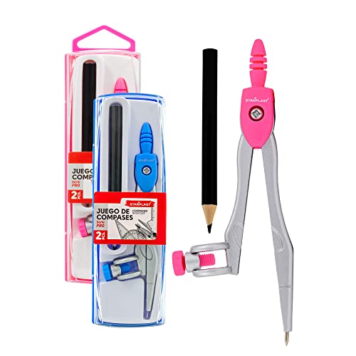 Set composto da portalampadina Starplast - 4 colori, include 1 matita, scatola protettiva, per ufficio o uso scolastico - confezione da 2 assortiti Set composto da portalampadina Starplast - 4 colori, include 1 matita, scatola protettiva, per ufficio o uso scolastico - confezione da 2 assortiti