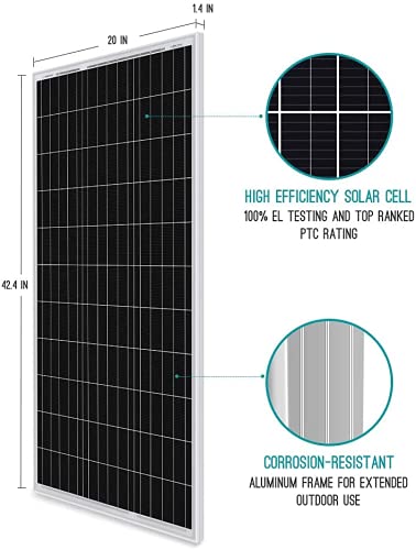 Renogy 791810324553 400 Watts 12 Volts Monocrystalline Solar Rv Kit Off-Grid Kit thumb #1