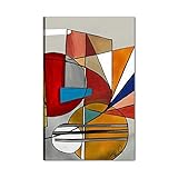 quadri tela mare Dimensione: 70 cm x 110 cm I Colori del Caribe Quadro Dipinto A Mano Astratto Moderno Acrilico su Tela Pronto per Essere Appeso Salone Ufficio Divano Quadri - Accent