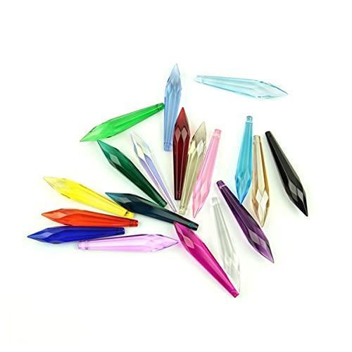 プリズムと万華鏡 装飾のための 38mm/63mm/76mm 色 K9 の水晶シャンデリア 理科教室光学キット (Color : 38mm 50pcs)