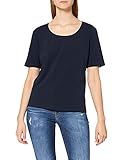 GINA LAURA Damen Regular, weiter Ausschnitt T-Shirt, Blau (Blau 71), X-Large (Herstellergröße: XL)