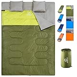 oaskys Camping Sleeping Bag - 3 Season Warm & Cool Weather - Summer, Spring, Fall, Lightweight, Waterproof for Adults & Kids - Camping Gear Equipment, Traveling, and Outdoors