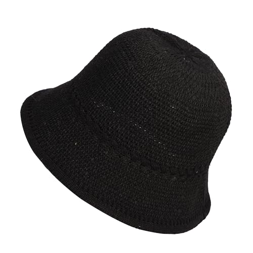 Elegante e versatile: questo cappello alla moda è costituito da un moderno design intrecciato combinato con un classico colore nero, che lo rende un accessorio alla moda che aggiungerà colore a qualsiasi abbigliamento.