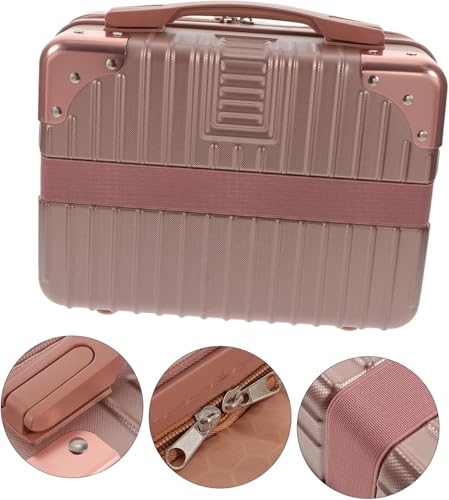Image of Mini Suitcase, Makeup Case, Trunk Case, Suitcase, Small Handbag, Carry Bag, Carry Case, Cosmetic Bag, Women's, Large Capacity, Lightweight, Carry Case, Trunk Box, Small Items, Portable