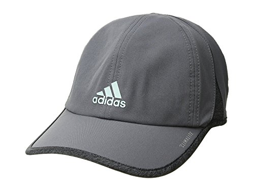 adidas Women's Superlite Cap, Onix/Dark Grey Heather/Fresh Green, ONE SIZE