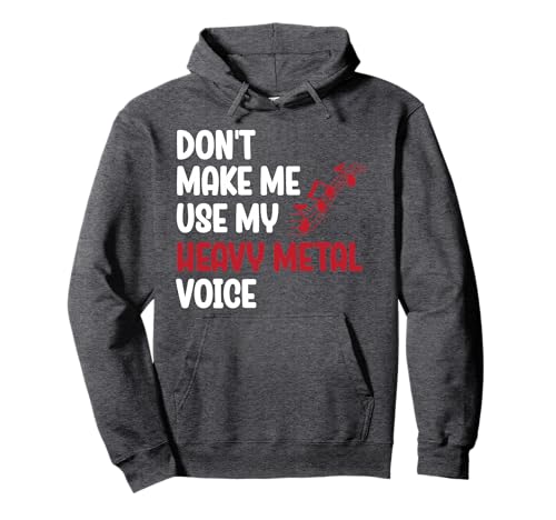 Heavy-Metal Voice Death-Metal Festival Music Pullover Hoodie