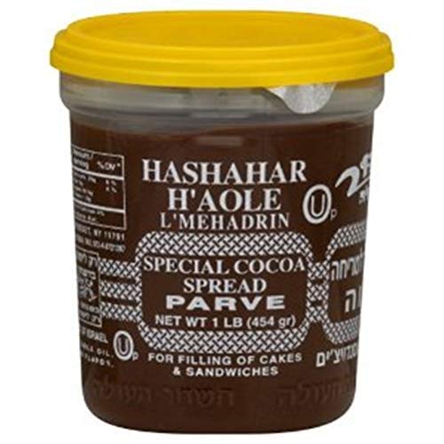 Hashachar Parve Chocolate Spread, 16-Ounce 2 pack. Kosher for Passover. Non dairy product.