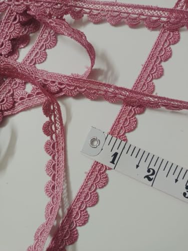 Image of Swag White Cotton Trim Laces and Borders Material for Saree Border, Suit, Kurta, Dupatta, Blouse, Gown, Lehenga & Neckline (Dark Peach, 9 Meter)