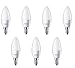Produktbild 7 x Philips LED Frosted E14 Edison Screw 40w WarmWhite Candle Light Bulbs 470lm