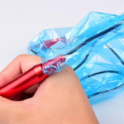 PATKAW Disposable Tattoo Machine Clip Cord Sleeves 100Pcs Blue with Organizer Bag for Tattoo Professionals - 4