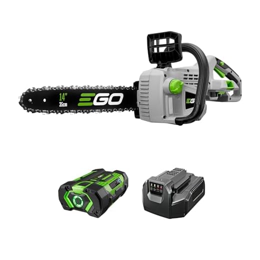 EGO Power+ CS1401 14-Inch 56-Volt Lithium-Ion Cordless Chain Saw 2.5Ah Battery and Charger Included, Black