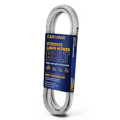 Image of 07200023 Mower Deck Belt - Replacement for 52 Inch Deck Ariens Ikon X, Ikon XD, Zoom, Zoom XL, Gravely ZT X & ZTXL Series, Exmark /Toro 130-0843 | Aramid Cord |145 inch x 0.5 inch