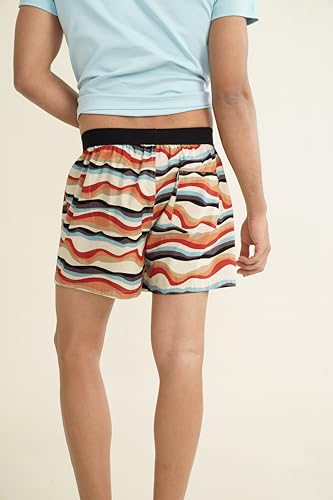 Image of DAMENSCH Solid Breeeze Inner Boxers for Men, Ultra-Light Boxers, 100% Cotton Shorts Pant, Breathable Woven Inner Cotton Shorts for Men-Sunset Beige-4XL