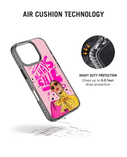 Image of DailyObjects Always Chic Stride 2.0 Magnetic Case Cover Compatible with iPhone 16 Pro Max | Wireless Charging Slim Back Cover | 2 Layer Edge Protection & Shockproof