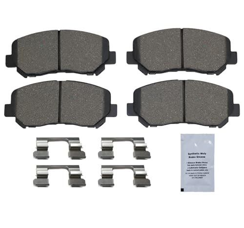 Image of HUSCH D1623 Front Ceramic Brake Pads Kit Fit For Mazda CX-5 2013-2024 | Clean Wheels, Quiet, Short Braking Distance, Responsive Braking, Long Service Life, for Various Weather, Road Performance