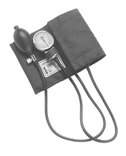 Image of Graham-Field Manual Blood Pressure Monitor - Adult Size, Grey BP Cuff with Aneroid Gauge and Carry Case