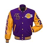 D' URBAN & CO. Los Angeles Legends Never Die Laker Letterman Wool Varsity Jacket - Varsity Bomber Jacket For Men (US, Alpha, X-Large, Regular, Regular)