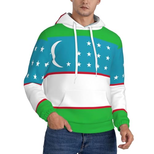 Sweat à capuche Ouzbékistan haut de gamme, vêtement épais et chaud homme
