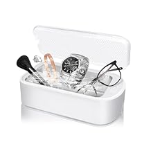 Jewellery Cleaner Ultrasonic Cleaner Protable Ultrasonic Jewellery Cleaner Silver Jewellery Cleaner Ring Cleaner Jewellery Cleaner Ultrasonic for Jewelry, Ring, Eyeglass, Watches, Coins
