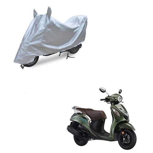 Motoren Silver Bike Cover for Yamaha Fascino Water Resistance with