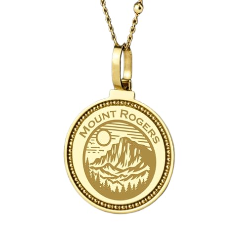 Collier pendentif rond gravé en argent 925 plaqué or LKBEADS