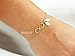 HotMixCold Personalized Infinity Initial Couple Bracelet, Monogram Customized Jewelry | Gold