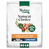 Nutro Natural Choice Large Breed Dry Dog Food, Adult Dog Food Chicken and Brown Rice Recipe, 30 lbs.