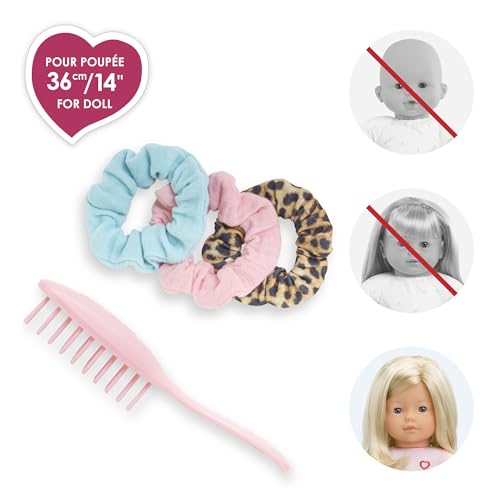 Coffret pour ma poupée Corolle 36 cm : brosse & 3 chouchous Corolle - vue 4