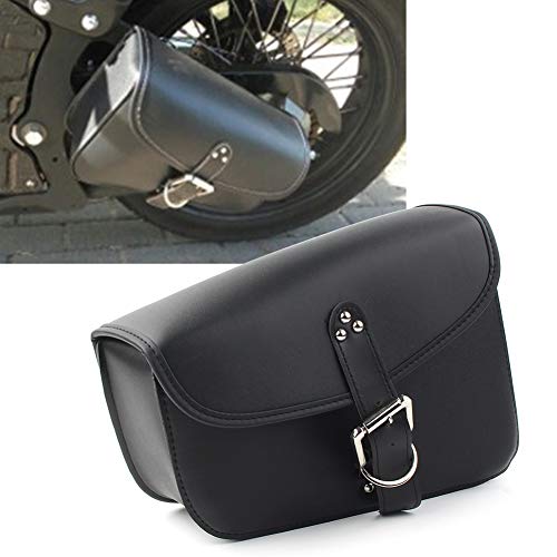 Bolsa alforja izquierda para motocicleta FSFY para Harley Davidson Sportster XL883 XL1200, negro miniatura 3