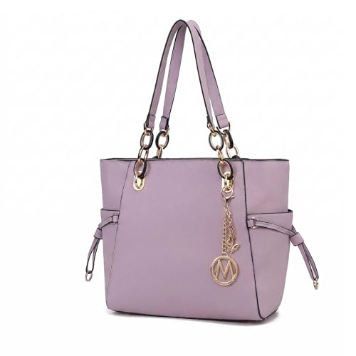 Image of MKF Collection Shoulder Bag Handbag for Women, Vegan Leather Satchel Bag ladies Tote Bag, Top-Handle Purse by Mia K
