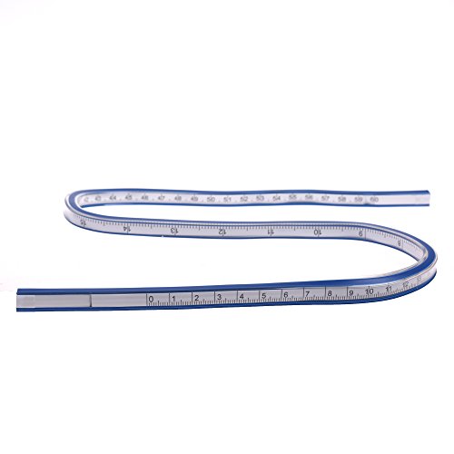 Cosmos 24-Inch Soft Plastic Flexible Curve Ruler Tape Measure For Body Double Scale Measurement Tape For Sewing, Body Measure #TOP1