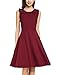 Produktbild Zeagoo Damen Elegante Sommerkleider Cocktail Partykleid Festlich Hochzeit Kleid Ärmlos A Linie Knielang Weinrot S
