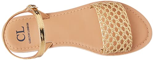 Image of Carlton London Womens Cll-7405-a Flat Sandal
