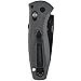 Benchmade - Mini Barrage 585-2 Knife, Drop-Point Blade, Serrated Edge, Coated Finish, Gray Handle