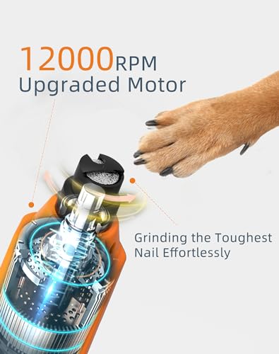 Dog-Nail-Grinder-Super-Quiet-45-db-6-Speed-Pet-Nail-Grinder-with-2-LED-Lights-12000RPM-3-Grinding-Ports-Dog-Nail-Trimmer-for-Large-Medium-Small-Dogs-with-Dust-Cap-2-Extra-Grinding-Heads