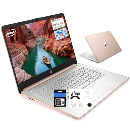 HP 14インチ 学生用ノートパソコン 新学期 クアッドコア Intelプロセッサー N150(最大3.6GHz) 8GB RAM 384GBストレージ (128GB UFS + 256GB SDカード) 1-Y office365 Win11の学生用ノー
