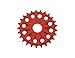 Bike Alloy Chainring 6061-T6 1/2 X 1/8 25T RED.