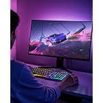 Gaming Tastatur, PC USB Kabelgebunden Tastaturs, 19 Schlüssel Anti-Ghosting mit Rainbow LED Beleuchtete, Handy Halter, Robust Metal Frame Für PC/Laptop/PS4/Xbox (Deutsches Layout) – Bild 3