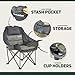 OUTSIDER Oversized Camping Chair, Comfort Padded Lounge Chair,Outdoor Camp Folding Chair, Balcony Lounge 400lb Capacity