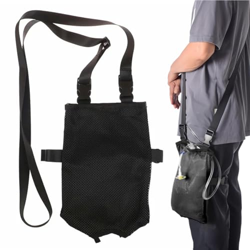 EIHI 1 Pieza Soporte para Bolsa de Drenaje de Orina, Cubierta de Bolsa de Catéter Oculta con Correa Ajustable Y Ranura Invisible Cubierta de Bolsa de Orina Soporte de Bolsa de Catéter