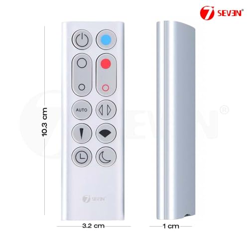 Image of 7SEVEN Compatible with Dyson Fan Remote Original Model HP02 HP03 Pure Hot + Cool Air Purifier Heater Heat /Cool Fan, Non Magnetic Housing, Required CR2032 Battery