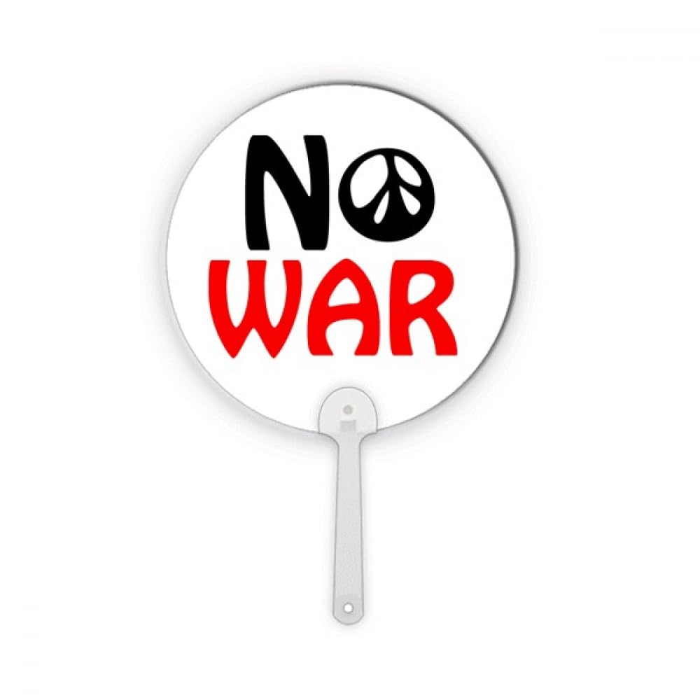 Éventail rond Love Peace World No War cadeau art déco idéal
